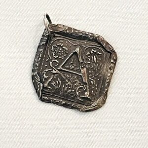 “A” Charm/Pendant. Sterling Silver. New!